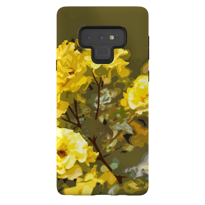 Galaxy Note 9 StrongFit Yellow roses by Bledi