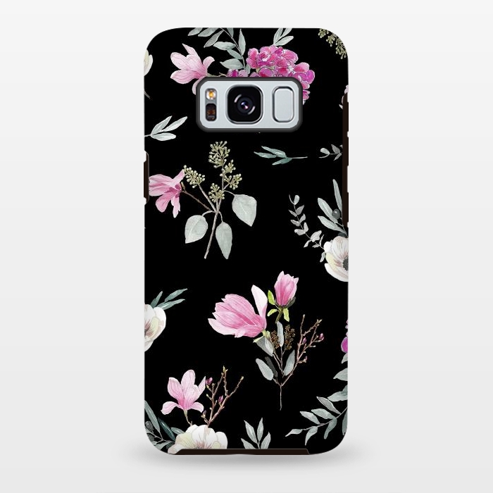 Galaxy S8 plus StrongFit Magnolias, eucalyptus and anemones by Anis Illustration