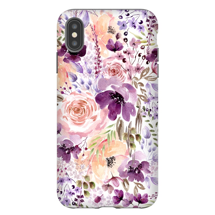 iPhone Xs Max StrongFit Floral Chaos by Anis Illustration