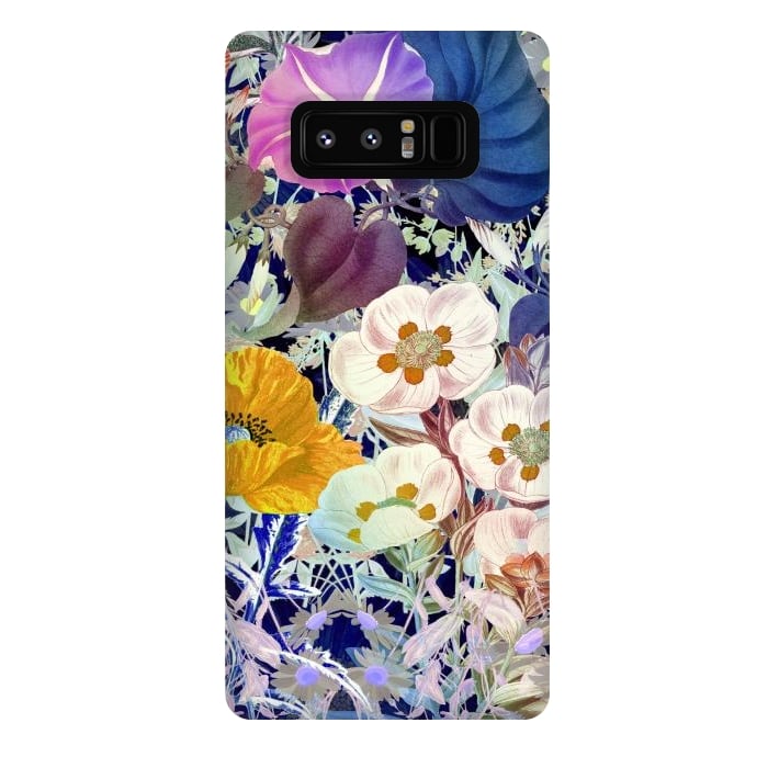 Galaxy Note 8 StrongFit Vibrant colorful botanical illustration by Oana 