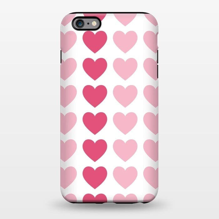 iPhone 6/6s plus StrongFit Pink Hearts by Martina