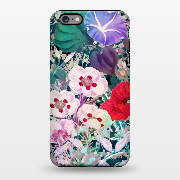 iPhone 6/6s plus StrongFit Rich colorful flowers - botanical illustration by Oana 