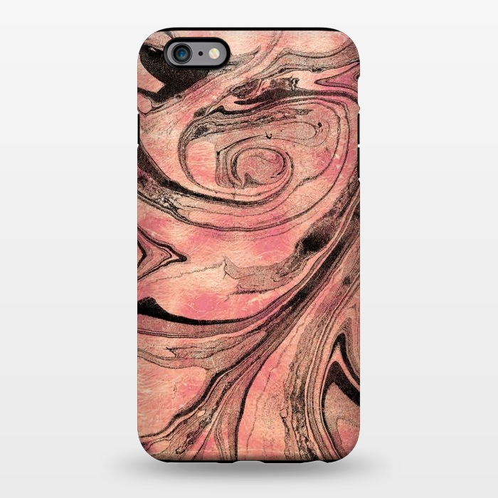 iPhone 6/6s plus StrongFit gold metallic liquid marble art by Oana 