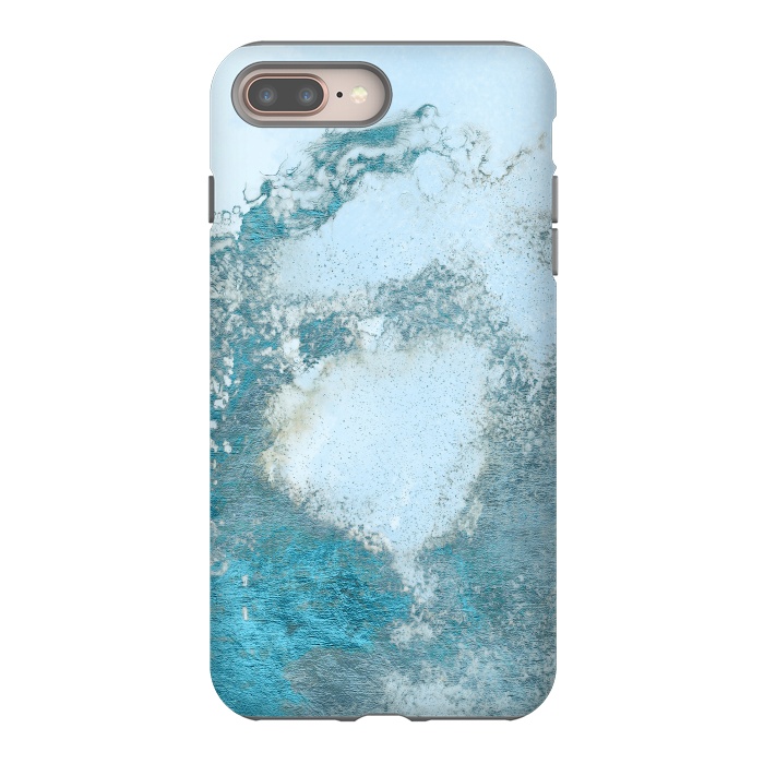 iPhone 7 plus StrongFit Ice Blue Marble  by  Utart