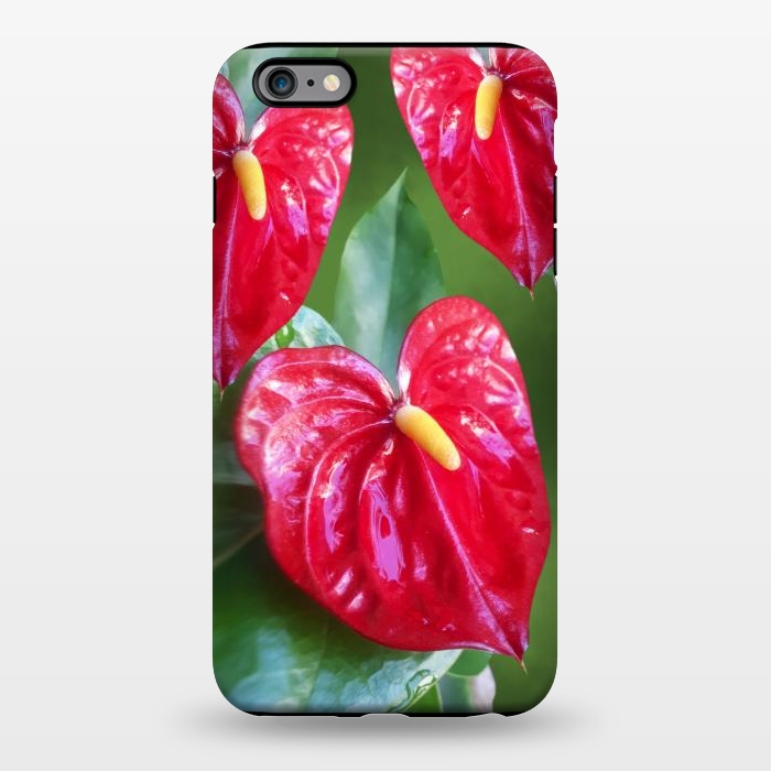 iPhone 6/6s plus StrongFit Anthurium Red Exotic Flower  by BluedarkArt