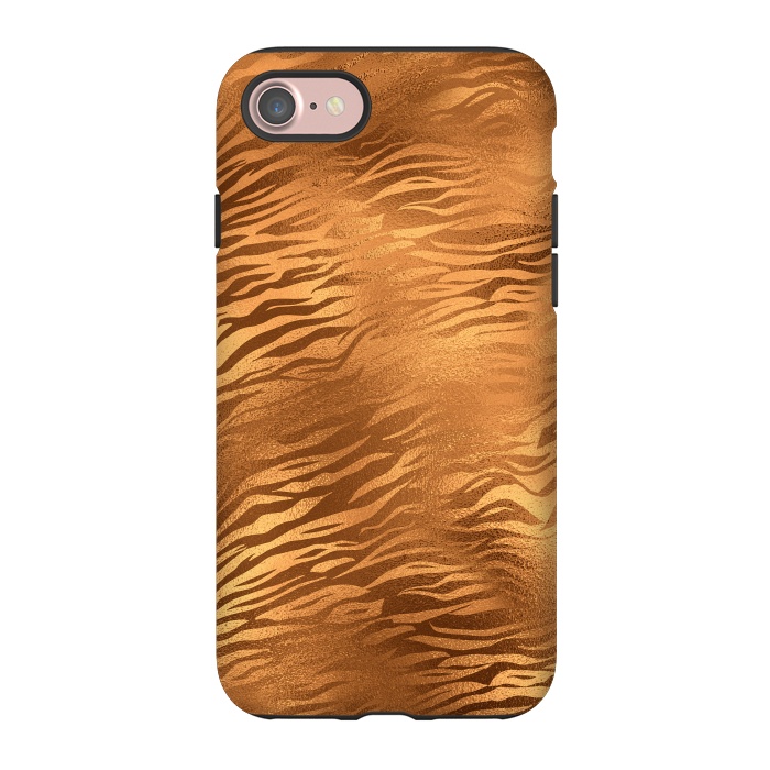 iPhone 7 StrongFit Copper Tiger Fur by  Utart