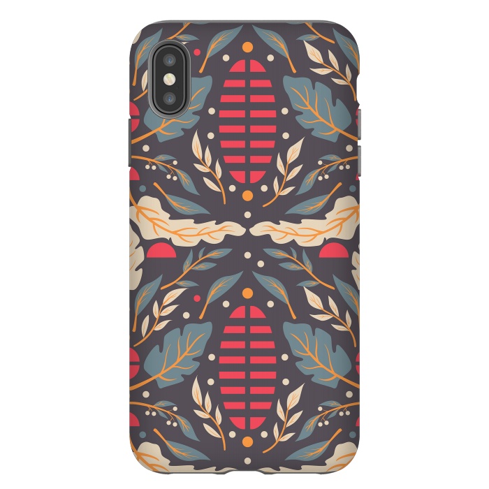 iPhone Xs Max StrongFit Vintage Floral Pattern 008 by Jelena Obradovic