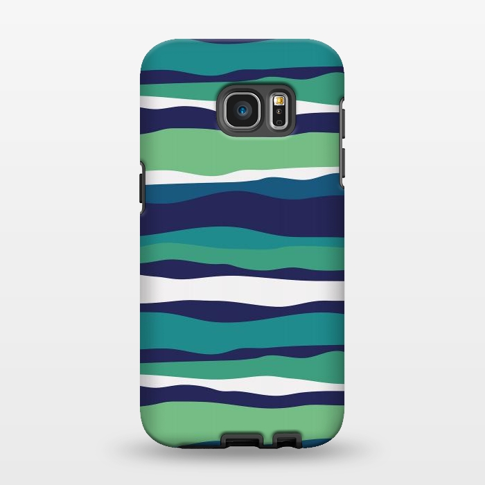 Galaxy S7 EDGE StrongFit Sea Stripes by Majoih