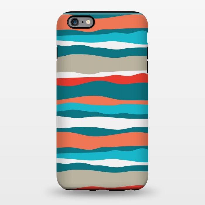 iPhone 6/6s plus StrongFit Coral Stripes by Majoih