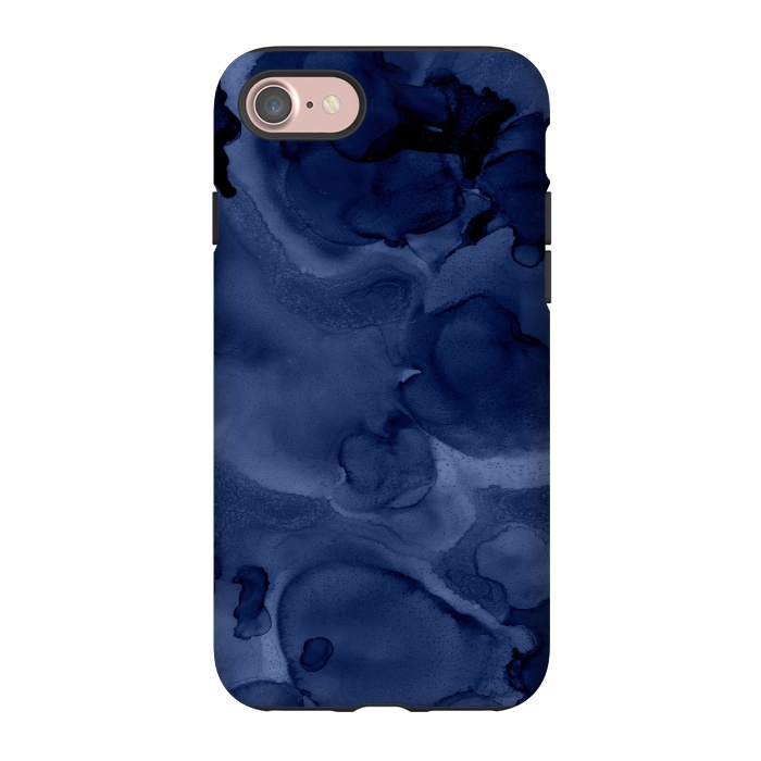 iPhone 7 StrongFit Blue Ink Marble by  Utart