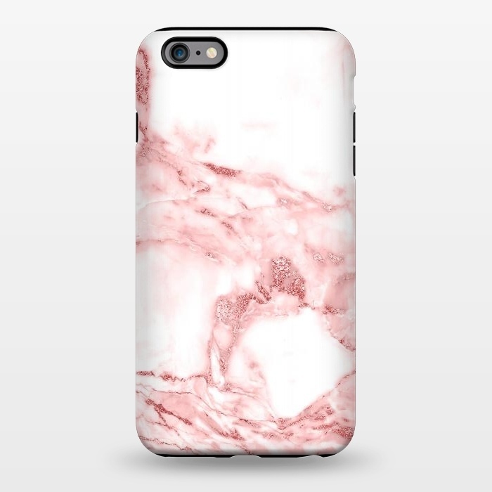iPhone 6/6s plus StrongFit RoseGold and White Fashion Marble  by  Utart