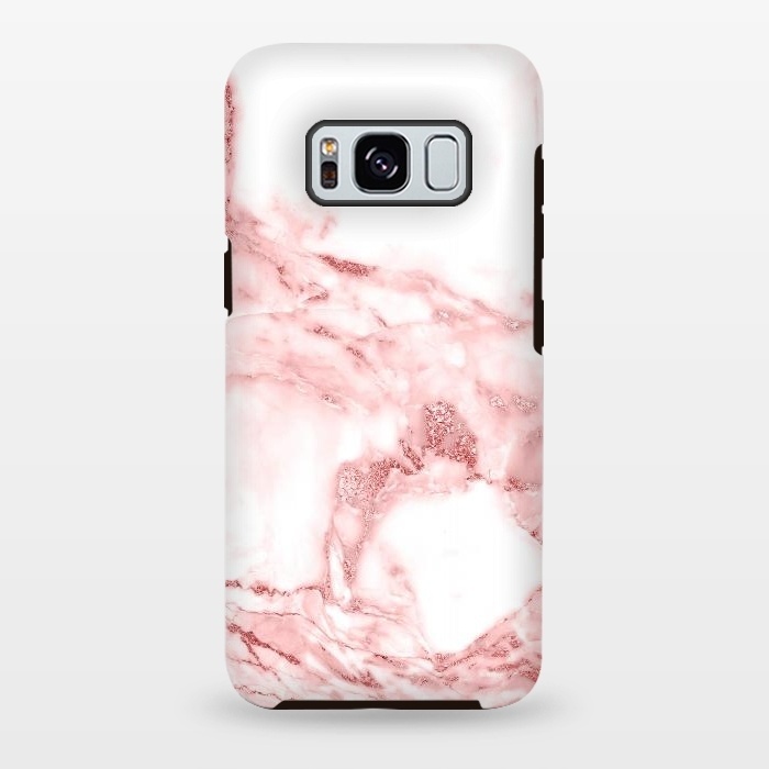 Galaxy S8 plus StrongFit RoseGold and White Fashion Marble  by  Utart