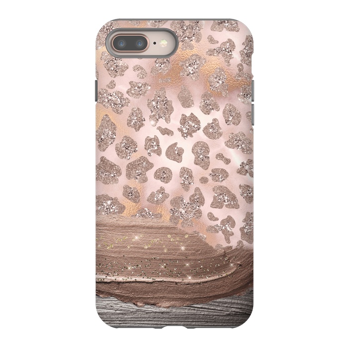 iPhone 7 plus StrongFit Blush Cheetah Skin with thick paint strokes by  Utart