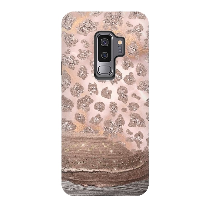 Galaxy S9 plus StrongFit Blush Cheetah Skin with thick paint strokes by  Utart