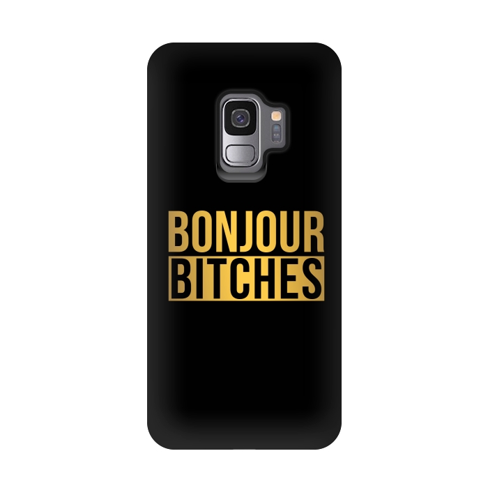Galaxy S9 StrongFit Bonjour Bitches by Dhruv Narelia
