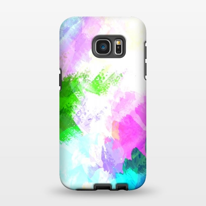 Galaxy S7 EDGE StrongFit Abstract watercolor paint by Bledi