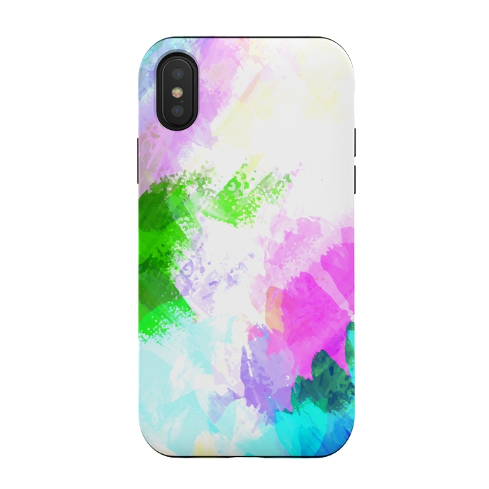 iPhone Xs / X StrongFit Abstract watercolor paint by Bledi