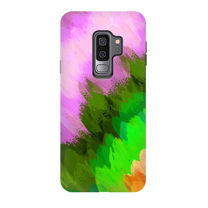 Galaxy S9 plus StrongFit Watercolor waterfall, nature by Bledi