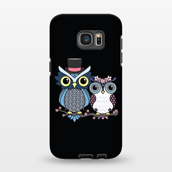 Galaxy S7 EDGE StrongFit Owl love  by Laura Nagel