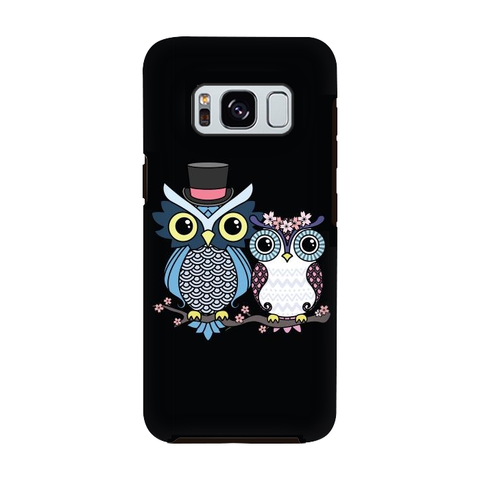 Galaxy S8 StrongFit Owl love  by Laura Nagel