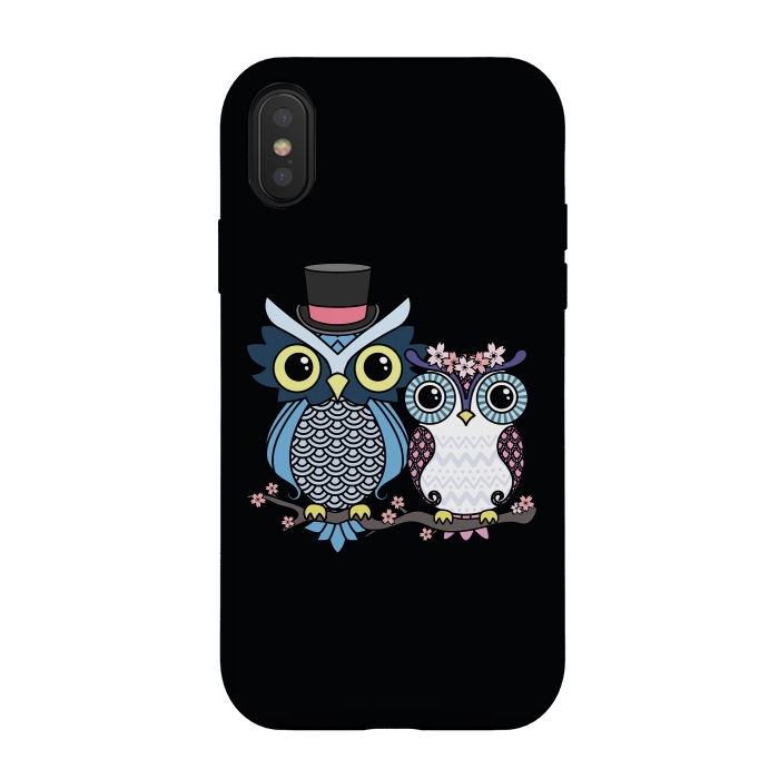 iPhone Xs / X StrongFit Owl love  by Laura Nagel