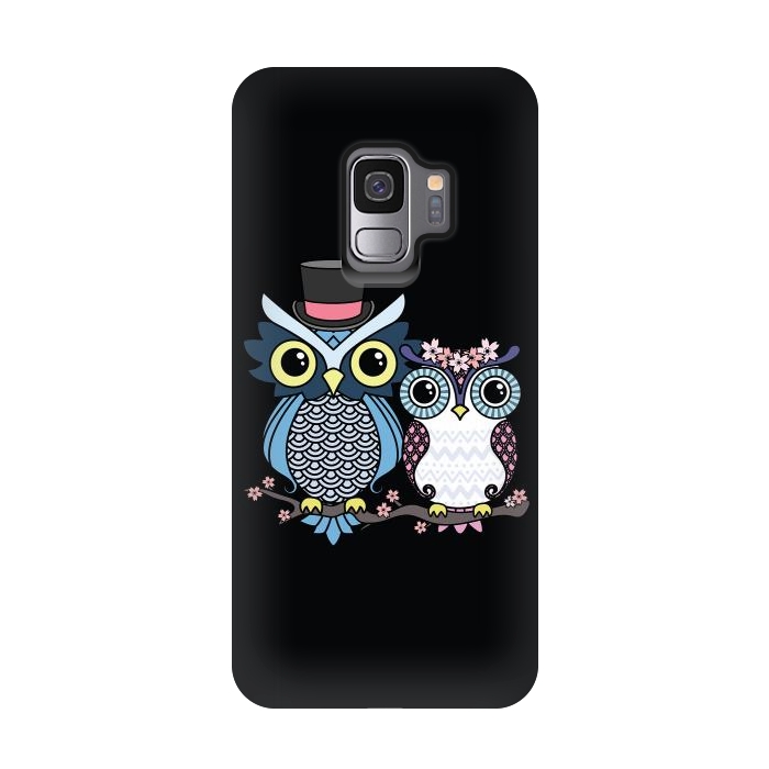 Galaxy S9 StrongFit Owl love  by Laura Nagel
