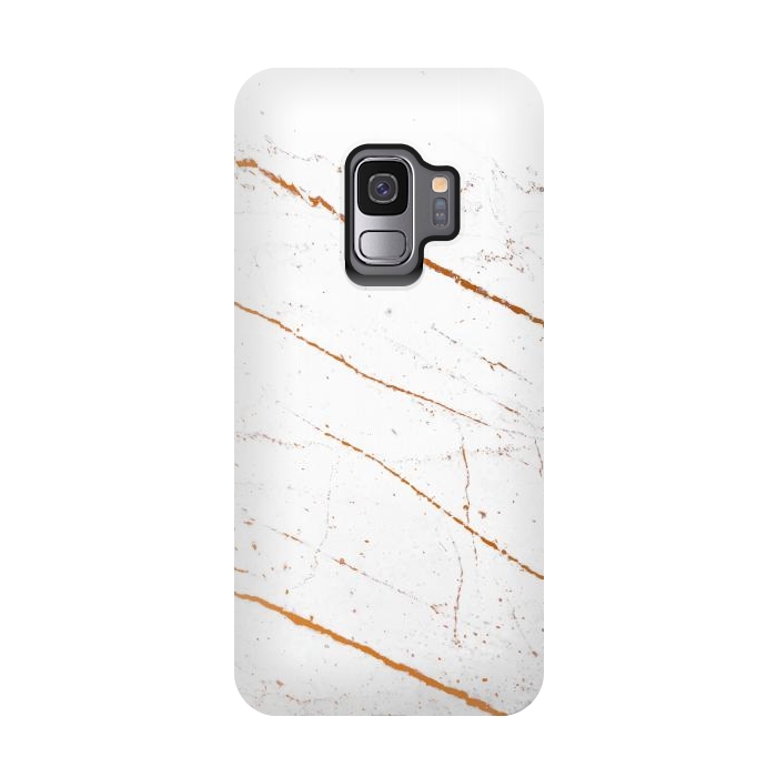 Galaxy S9 StrongFit Rose Gold Marble by Uma Prabhakar Gokhale