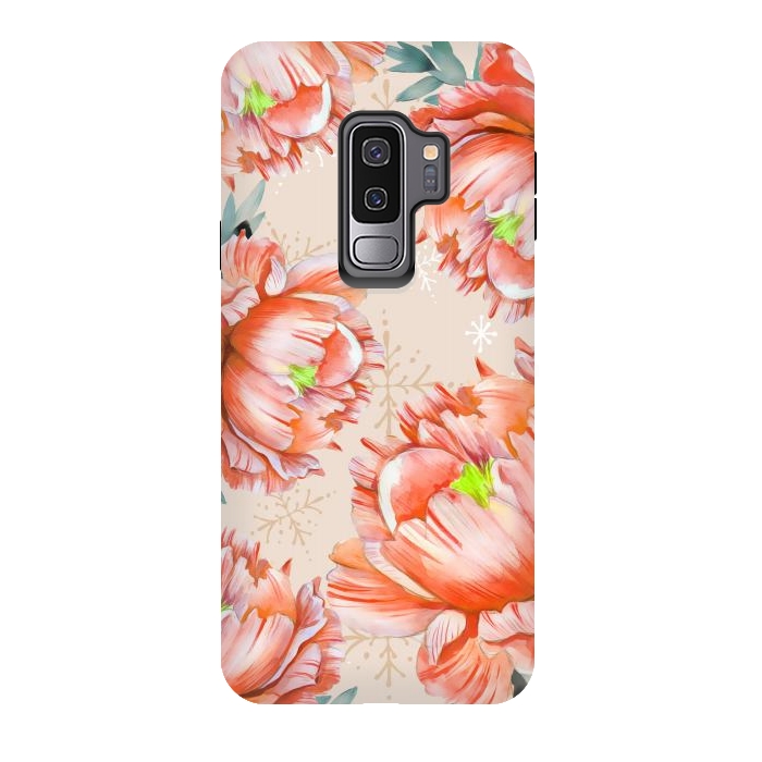 Galaxy S9 plus StrongFit Lovely Peony by Creativeaxle