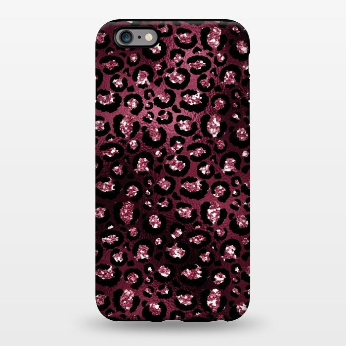 iPhone 6/6s plus StrongFit Purple Pink Cheetah Skin by  Utart