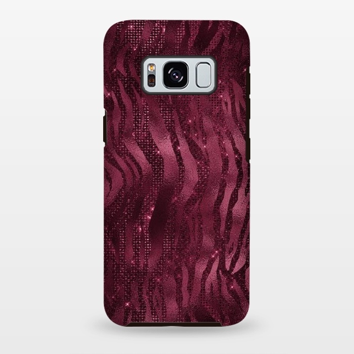 Galaxy S8 plus StrongFit Purple Pink Tiger Skin by  Utart