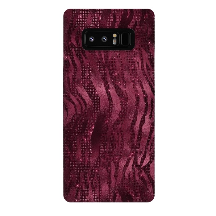 Galaxy Note 8 StrongFit Purple Pink Tiger Skin by  Utart