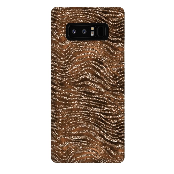 Galaxy Note 8 StrongFit Jungle Journey - Copper Safari Tiger Skin Pattern 1 by  Utart