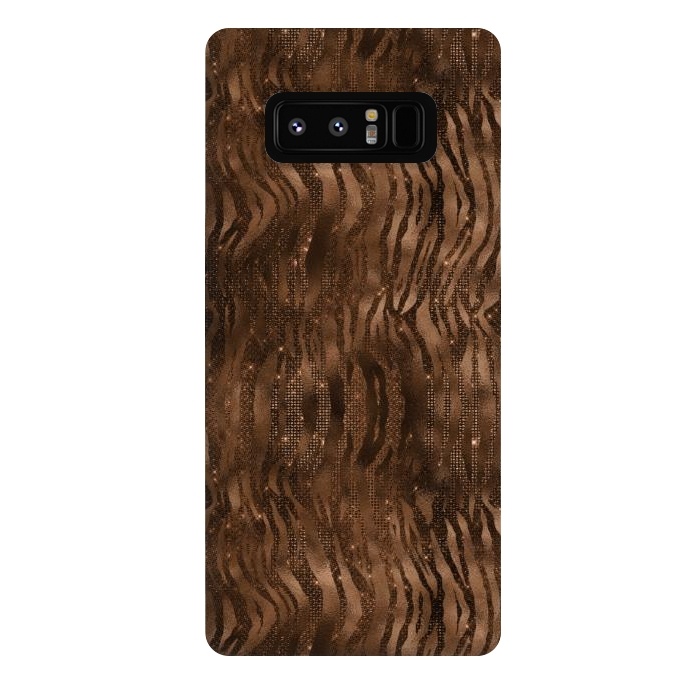 Galaxy Note 8 StrongFit Jungle Journey - Copper Safari Tiger Skin Pattern 3 by  Utart