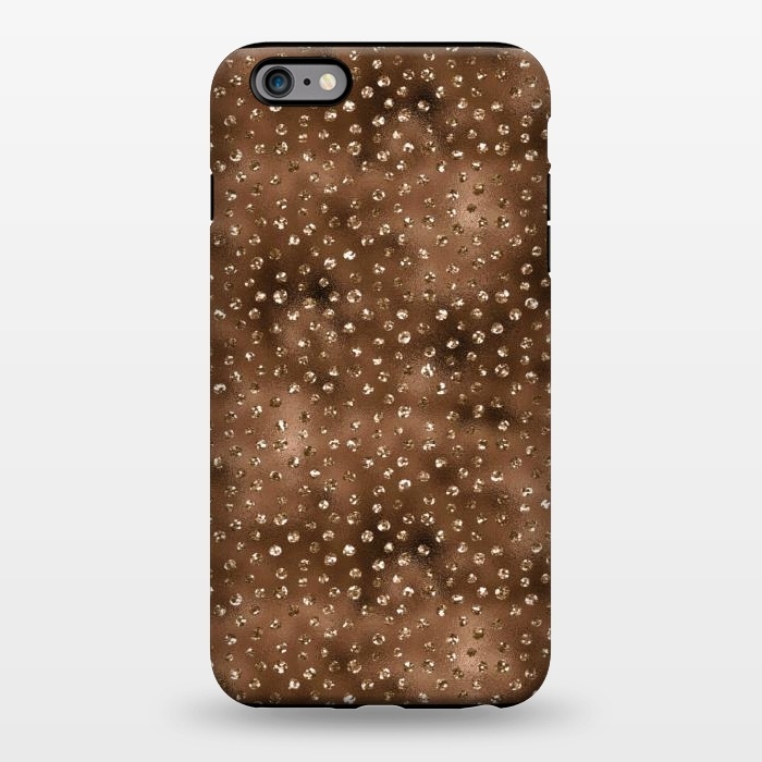 iPhone 6/6s plus StrongFit Copper Polka Dots  by  Utart