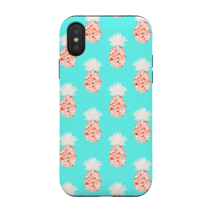 iPhone Xs / X StrongFit  Hala Kahiki Champagne Pattern  by Amaya Brydon