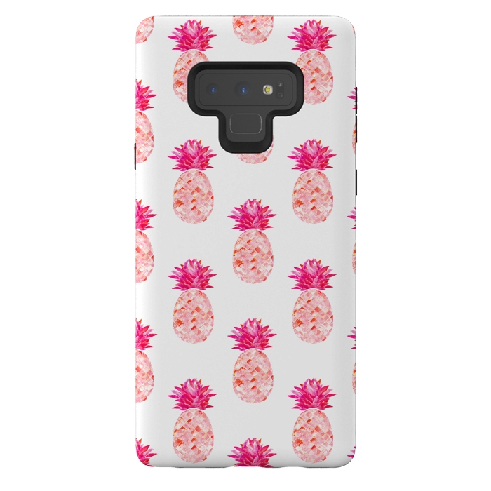 Galaxy Note 9 StrongFit Hala Kahiki Pink Pattern  by Amaya Brydon