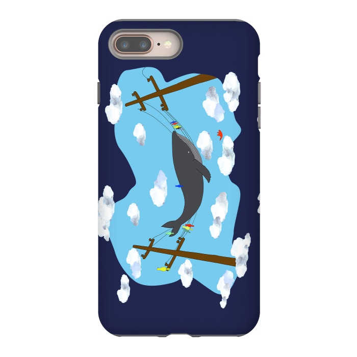 iPhone 7 plus StrongFit There's Not Always Room For One More ( dark blue ) by Amaya Brydon