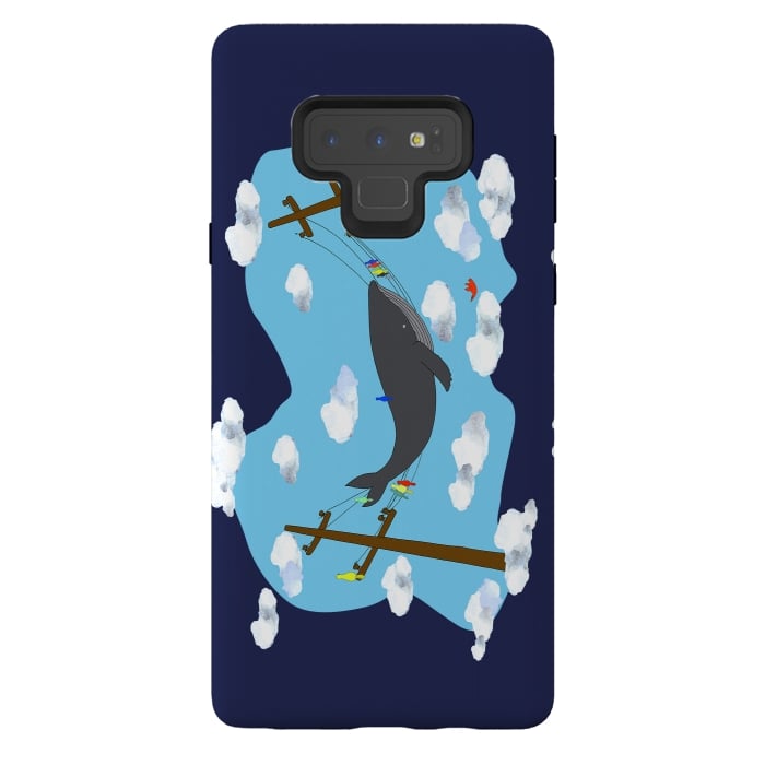 Galaxy Note 9 StrongFit There's Not Always Room For One More ( dark blue ) by Amaya Brydon
