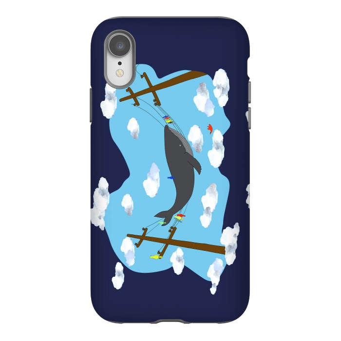iPhone Xr StrongFit There's Not Always Room For One More ( dark blue ) by Amaya Brydon