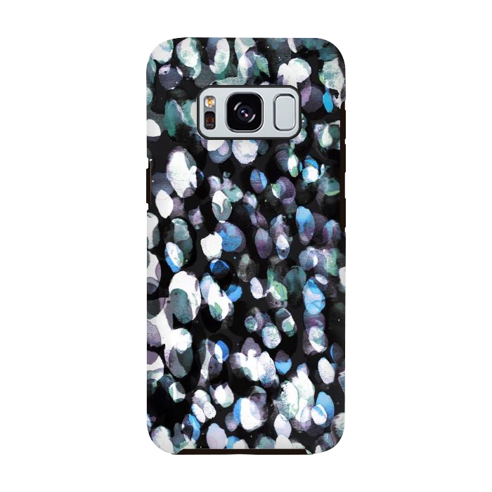 Galaxy S8 StrongFit Watercolor spotted abstract art by Oana 