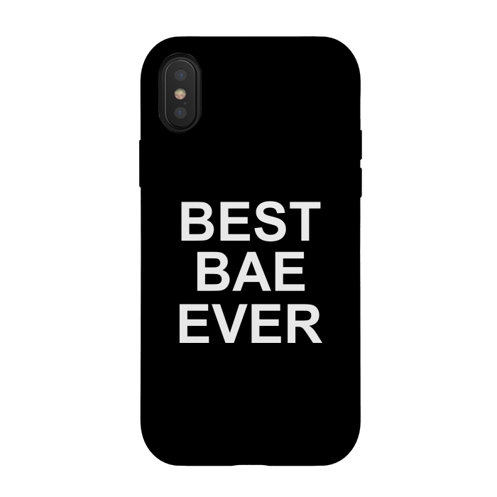 iPhone Xs / X StrongFit Best Bae Ever by Dhruv Narelia