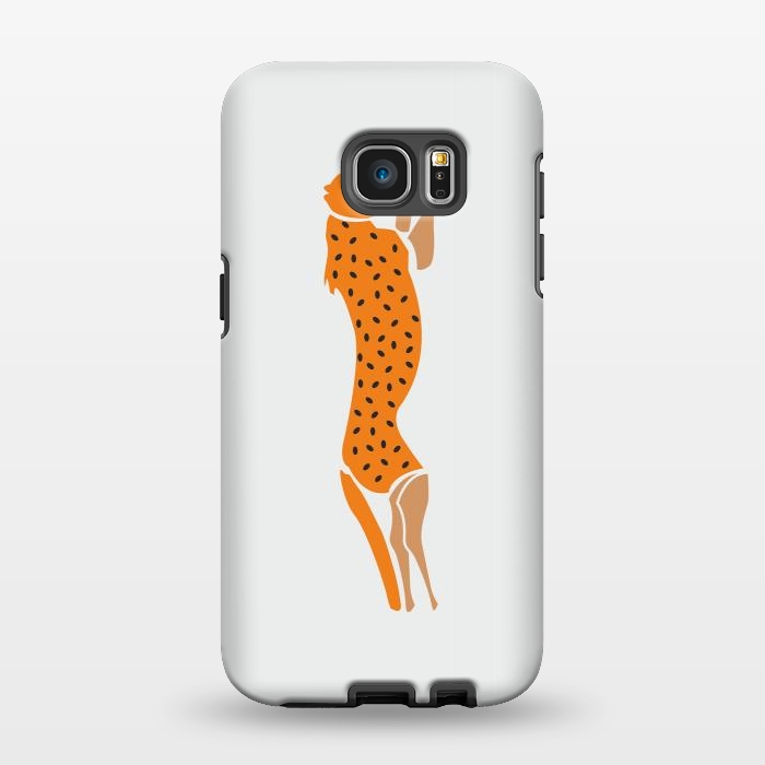Galaxy S7 EDGE StrongFit Running Cheetah by Creativeaxle