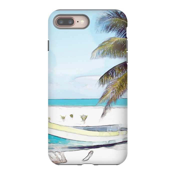 iPhone 7 plus StrongFit Beach Boat by Creativeaxle