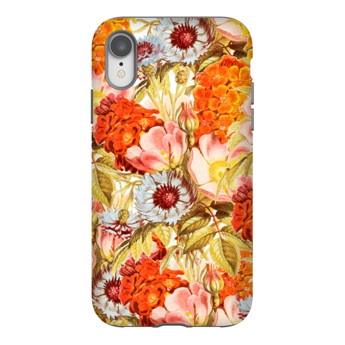 iPhone Xr StrongFit Coral Bloom by Uma Prabhakar Gokhale