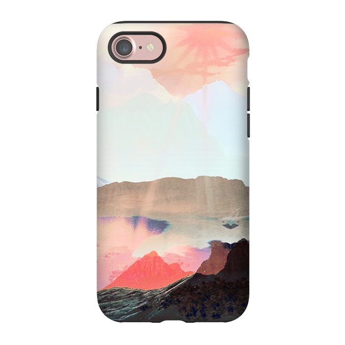 iPhone 7 StrongFit Elegant mountain sunset landscape by Oana 