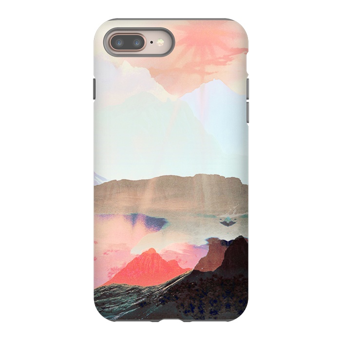 iPhone 7 plus StrongFit Elegant mountain sunset landscape by Oana 