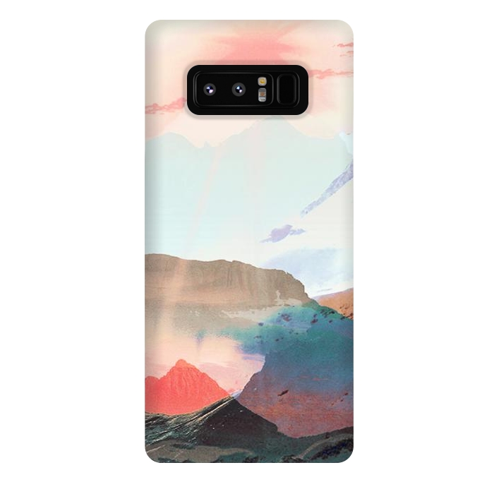Galaxy Note 8 StrongFit Gradient painted mountain landscape by Oana 
