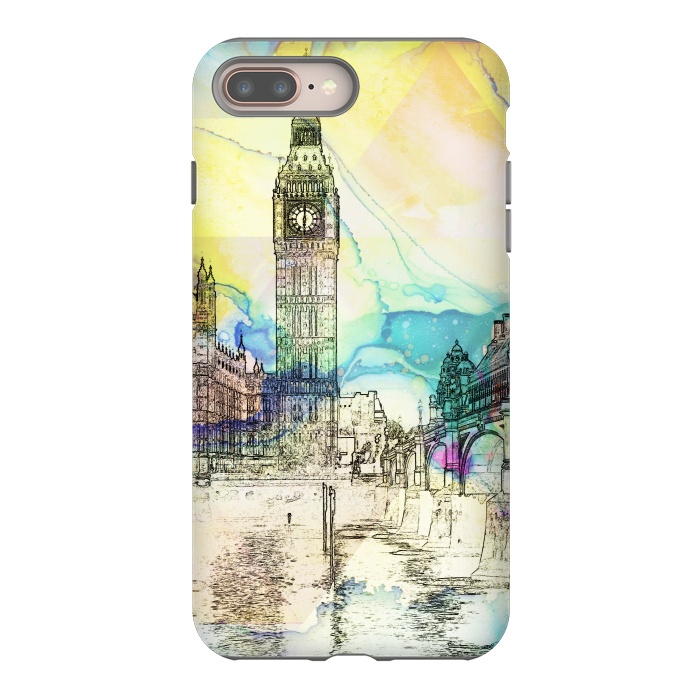 iPhone 7 plus StrongFit Big Ben travel sketch, London United Kingdom by Oana 