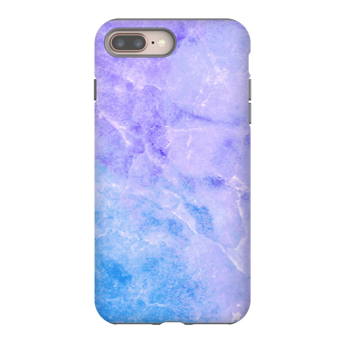 iPhone 7 plus StrongFit Purple blue marble stone by Oana 