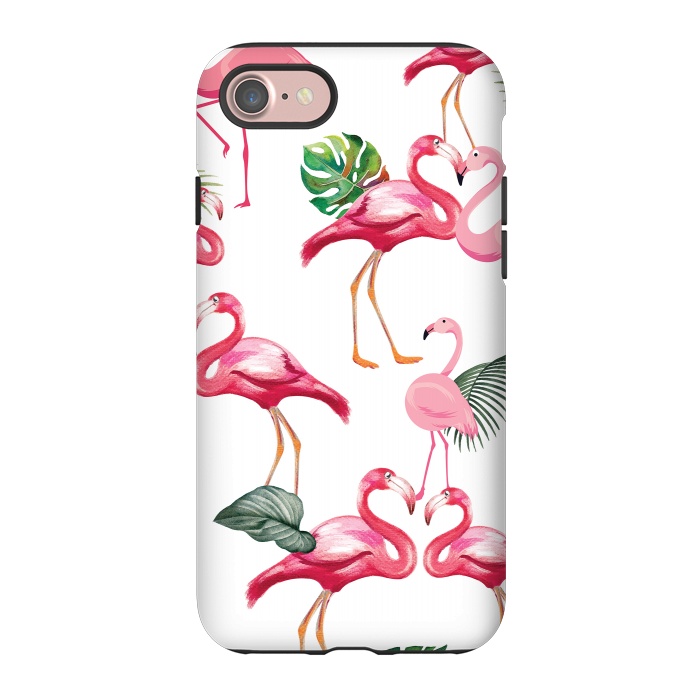 iPhone 7 StrongFit Flamingos Love Pattern by Bledi
